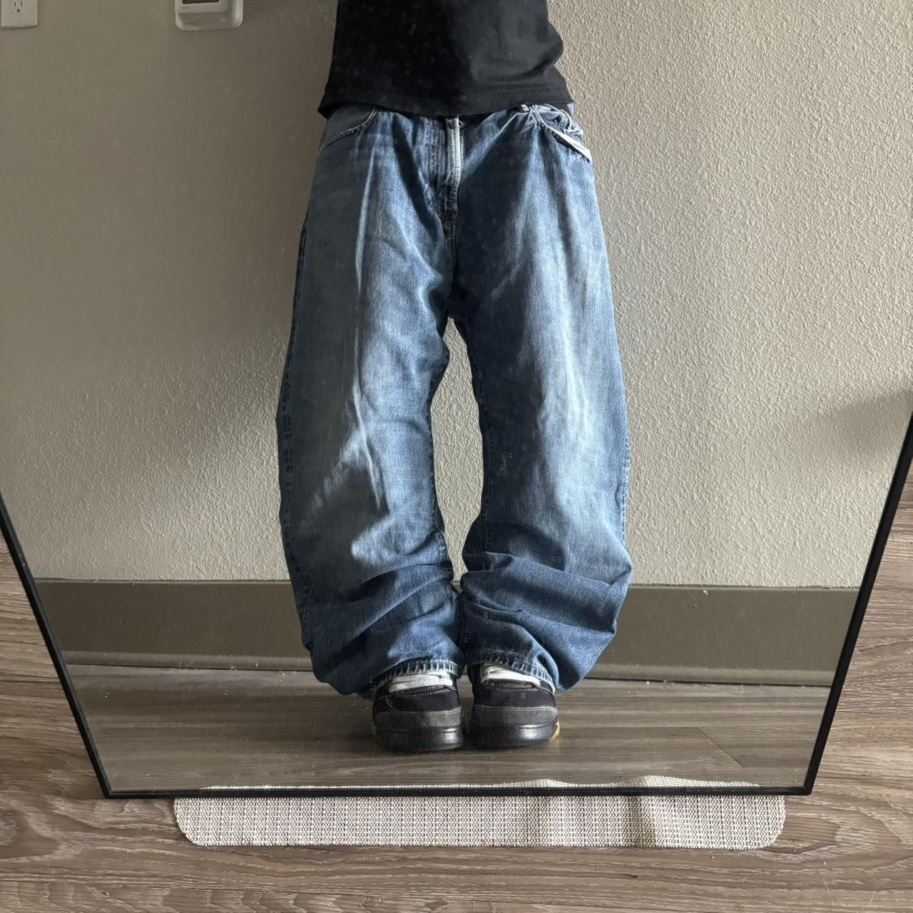 Gap Crazy Vintage Y2K/2000s Baggy Grunge Gap Medium Wash Skater Denim Jeans! 40x30 Size US 40 / EU 56 - 1 Thumbnail
