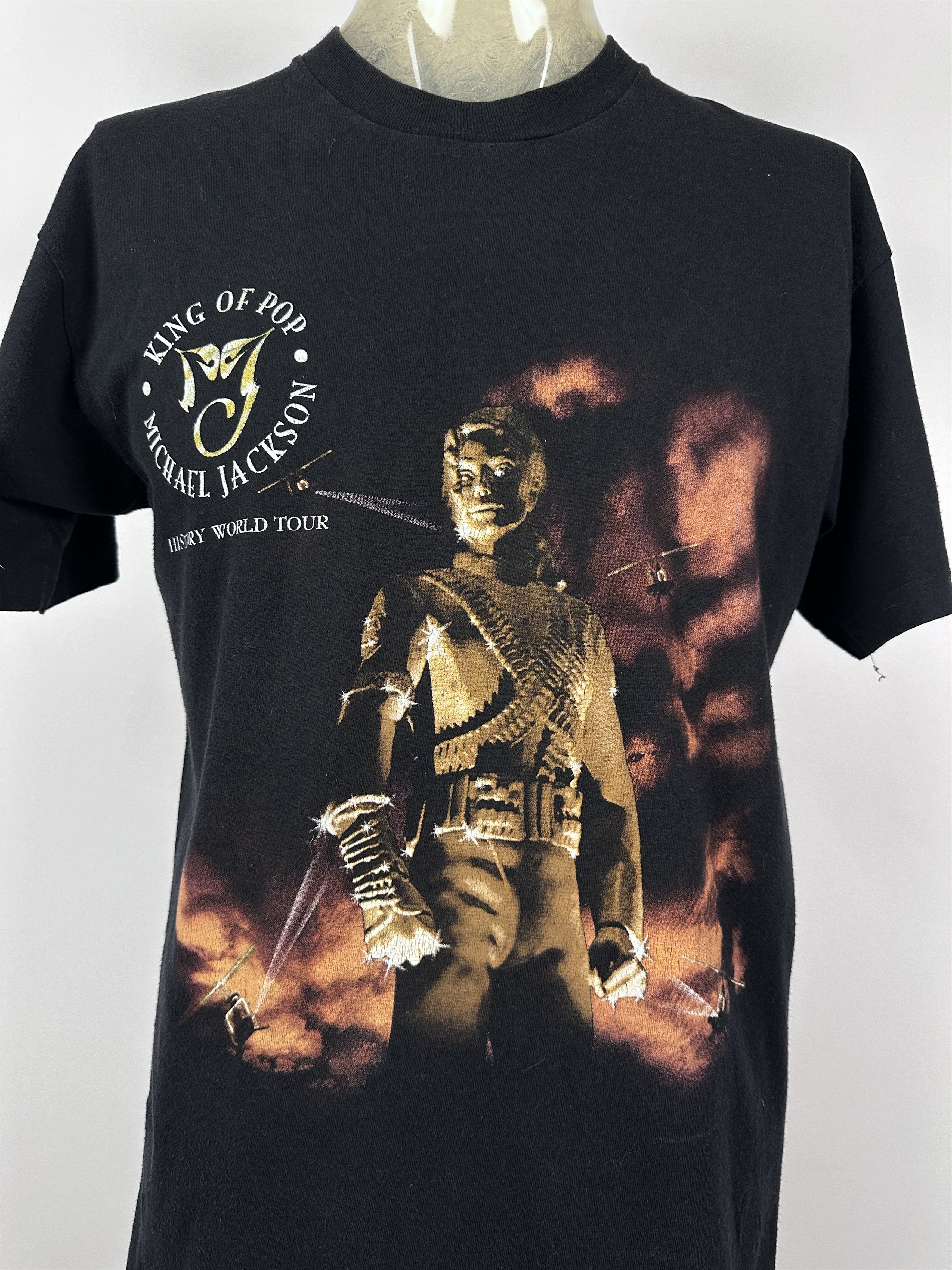 Michael Jackson × Vintage 1996 Michael Jackson History World Tour Concert T Shirt Size US L / EU 52-54 / 3 - 4 Thumbnail