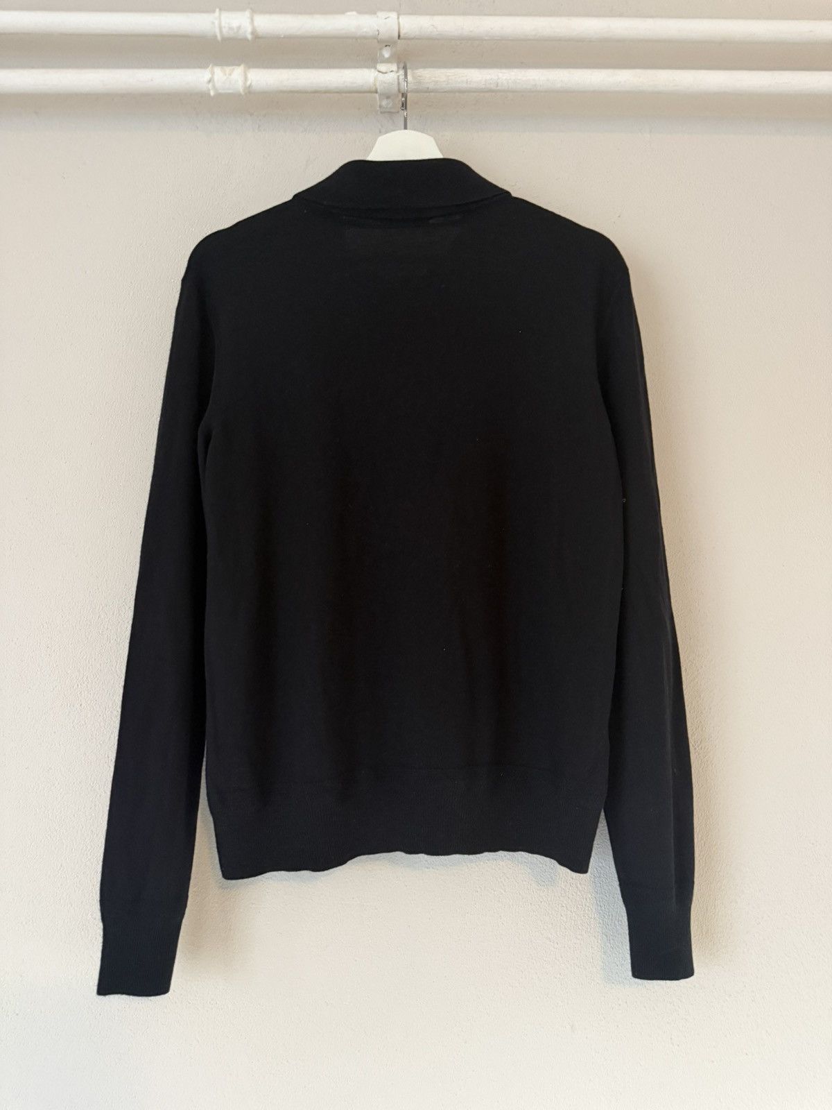 Tom Ford Tom Ford Black Long Sleeve Knit Polo Shirt Size US M / EU 48-50 / 2 - 5 Thumbnail