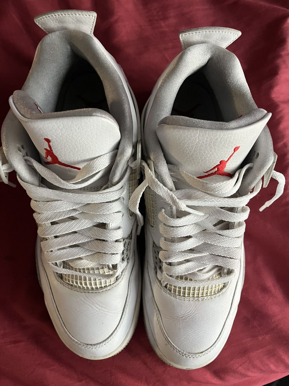 Nike Air Jordan 4 Retro White Oreo Size US 10 / EU 43 - 8 Thumbnail