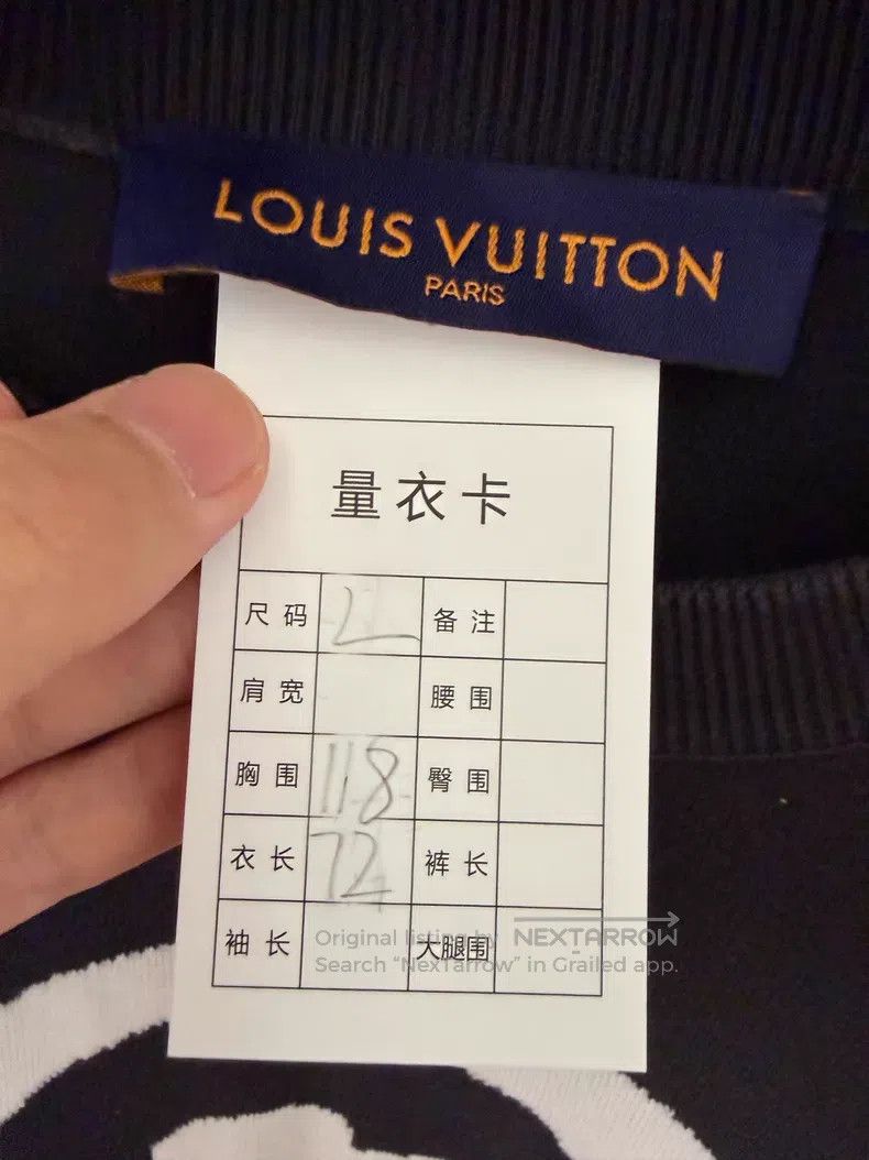 Louis Vuitton Louis Vuitton Black Portrait Knit Short Sleeve Size US L / EU 52-54 / 3 - 3 Thumbnail