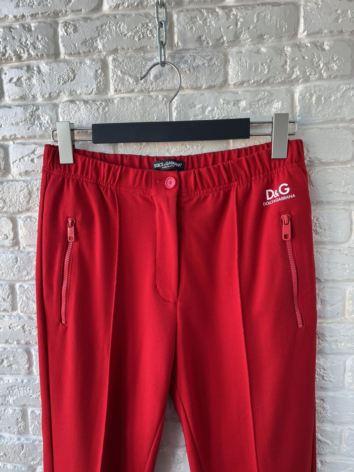 Dolce & Gabbana Dolce&Gabbana Red D&G Logo Track Pants Size 28" / US 6 / IT 42 - 3 Thumbnail