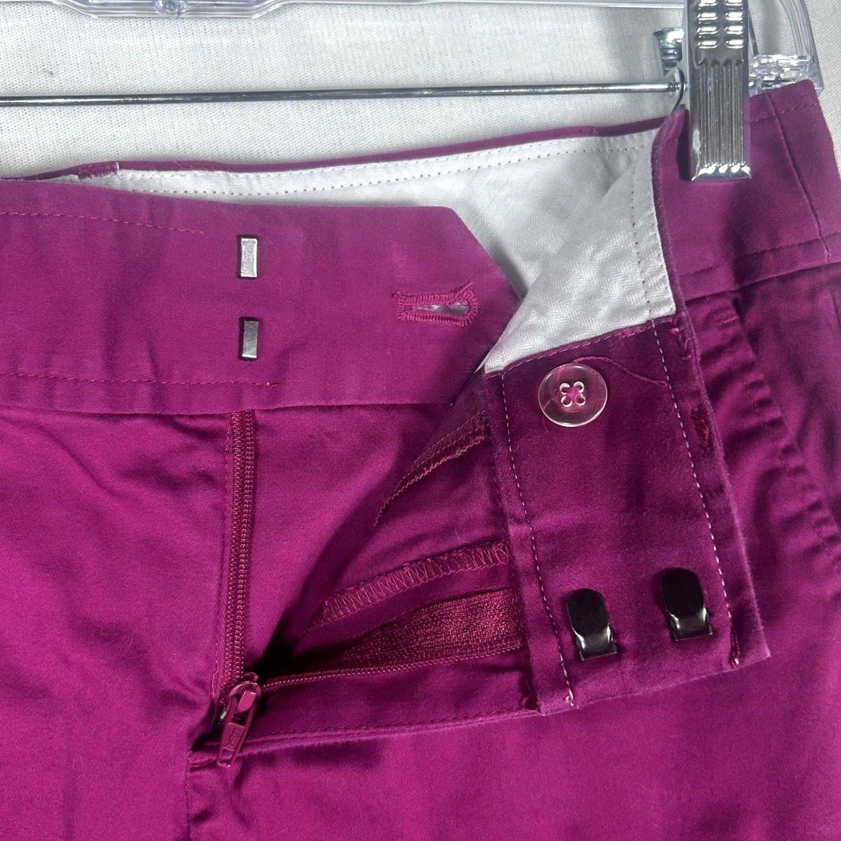 Banana Republic Banana Republic Ryan Fit Ankle Pants Womens Size 2 Pink Stretch Formal Work Regular Size 26" / US 2 / IT 38 - 3 Thumbnail