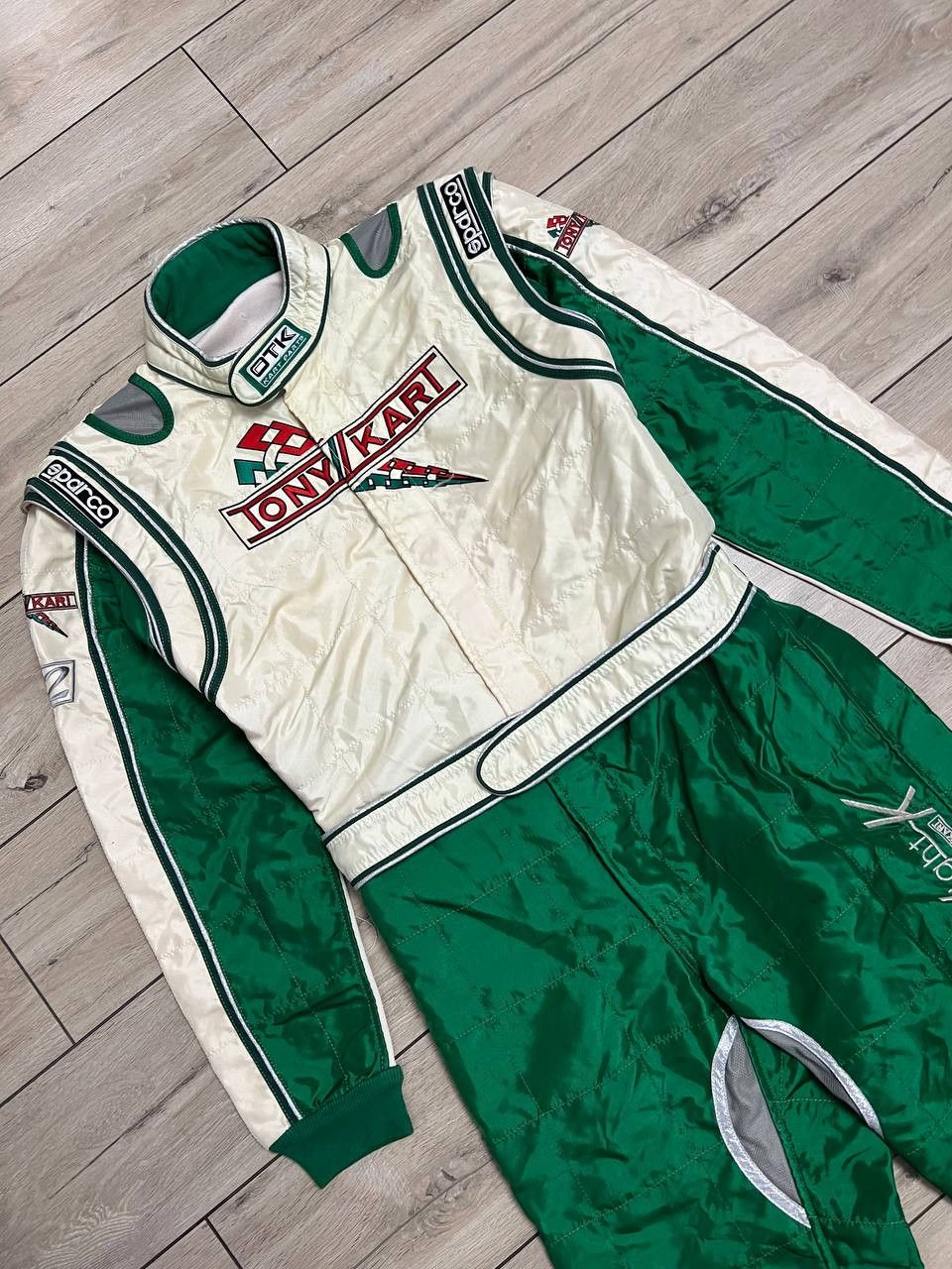 Formula 1 × Vintage Sparco Tony Kart K28 X-light Vintage Racing Suit sz 58 Size 46L - 11 Thumbnail