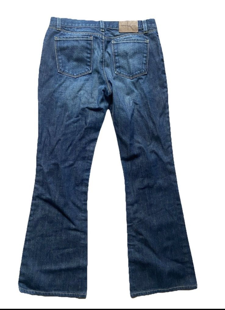 Calvin Klein Calvin Klein Women's Mid-Rise W29 L34 Denim Jeans Flared 90s Size 29" - 3 Thumbnail