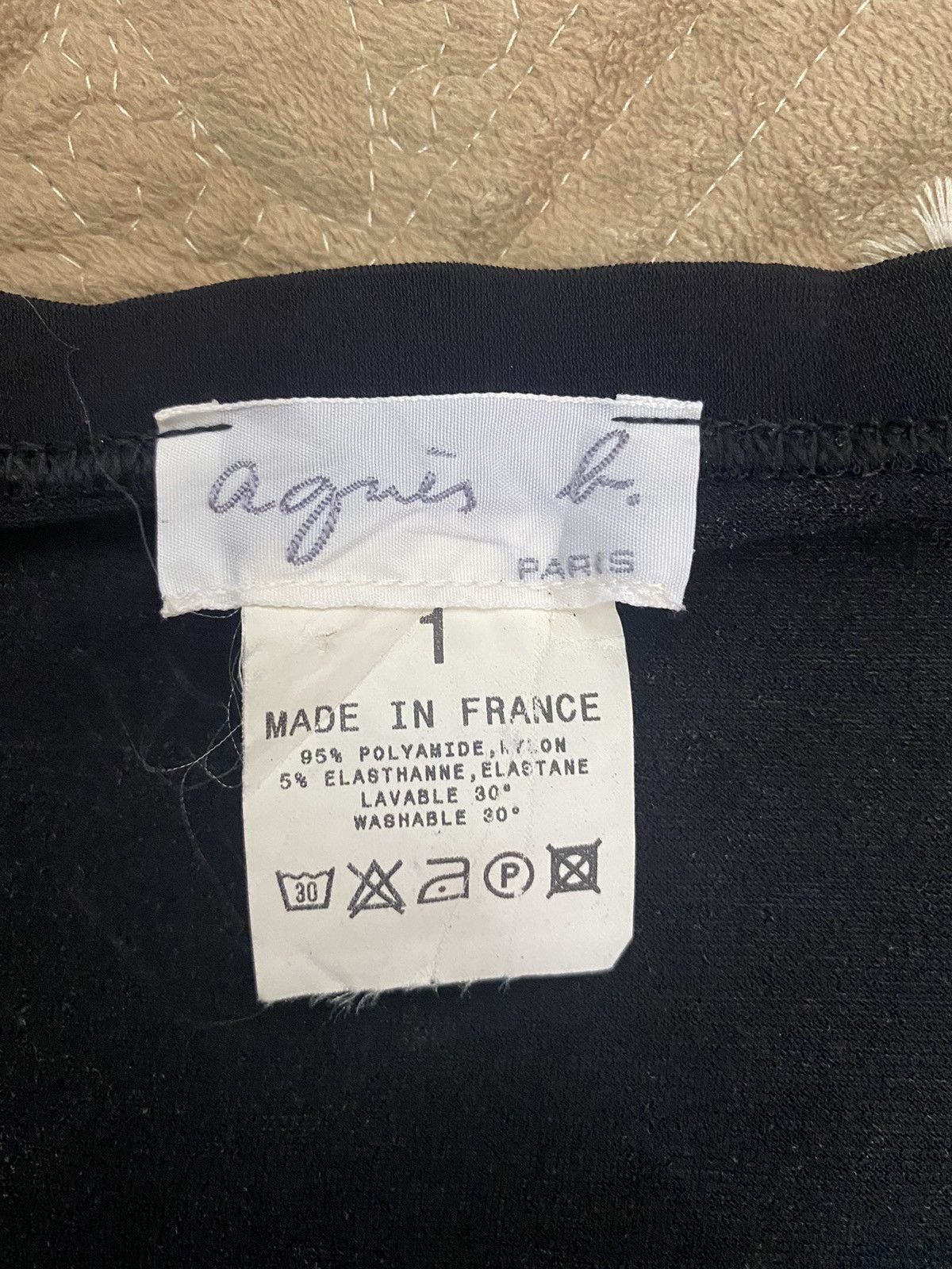 Designer Aguis Paris Midi Skirt Black Made in France Size 34" / US 12 / IT 48 - 13 Thumbnail