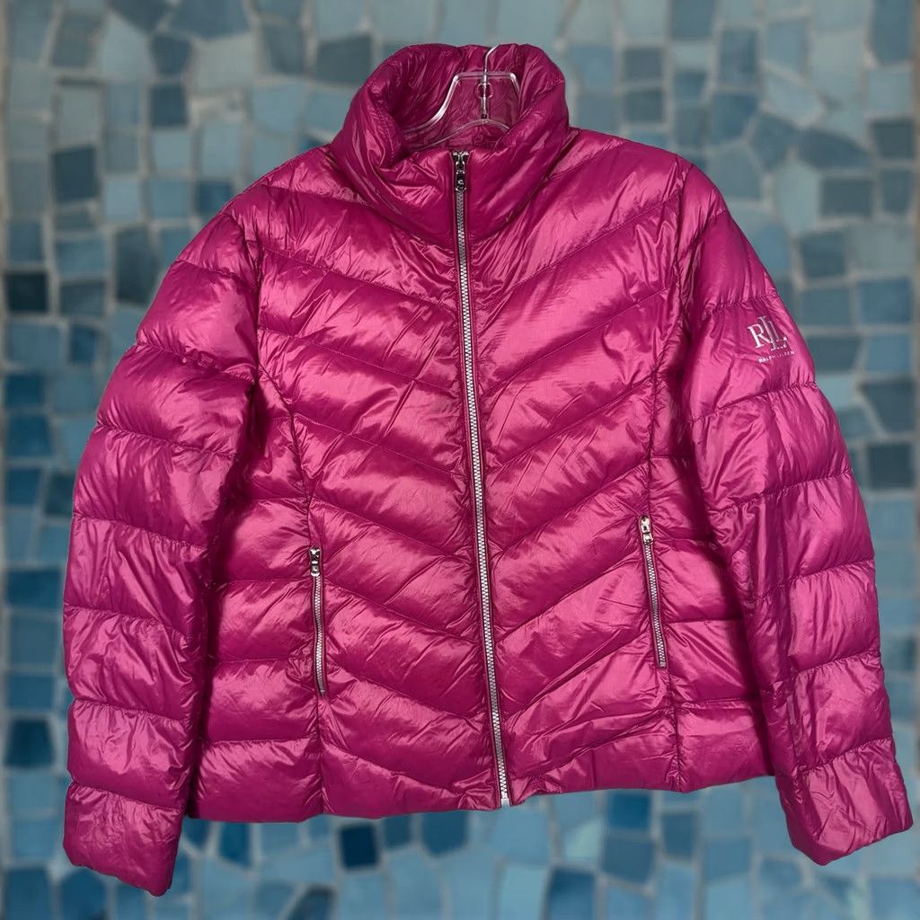 Ralph Lauren Ralph Lauren Black Label Jacket Woman’s XL Down Quilted Puffer Full Zip Insulate Pink Size XL / US 12-14 / IT 48-50 - 1 Thumbnail