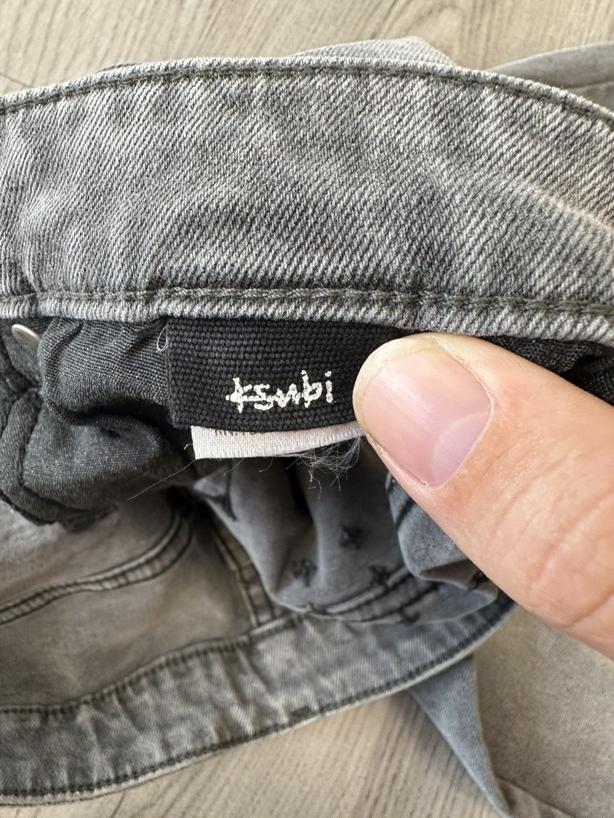 Ksubi Ksubi Distressed Grey Denim Size US 33 - 7 Thumbnail