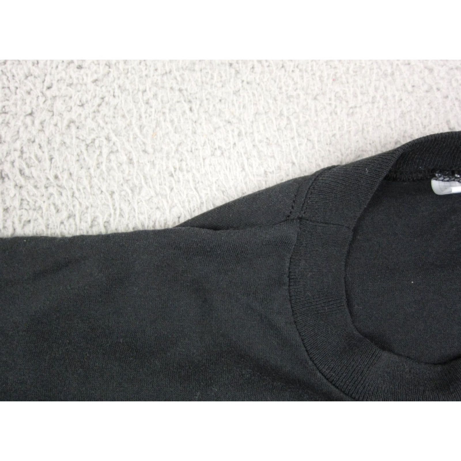 Jerzees VINTAGE Jerzees Shirt XL Mens Black 90s USA Crew Neck Short Sleeve T-Shirt Size US XL / EU 56 / 4 - 7 Thumbnail