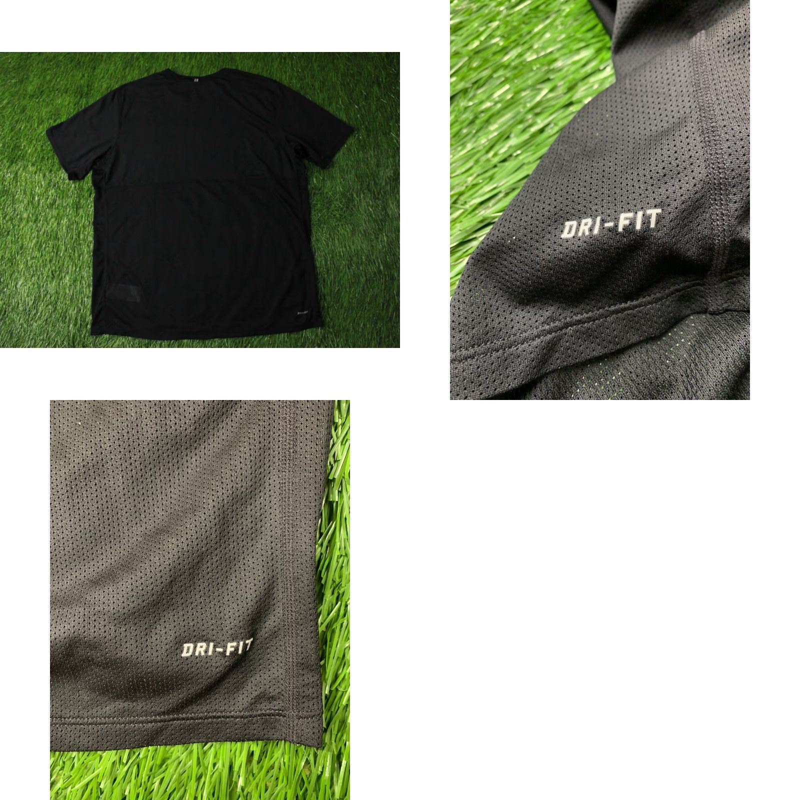 Nike Nike Racer Running Dri-Fit 2015 Original Training Run Men Shirt Jersey XXL Black Short Sleeve Crew Neck 100% Polyester Sports Tee Mens Size US XXL / EU 58 / 5 - 8 Thumbnail
