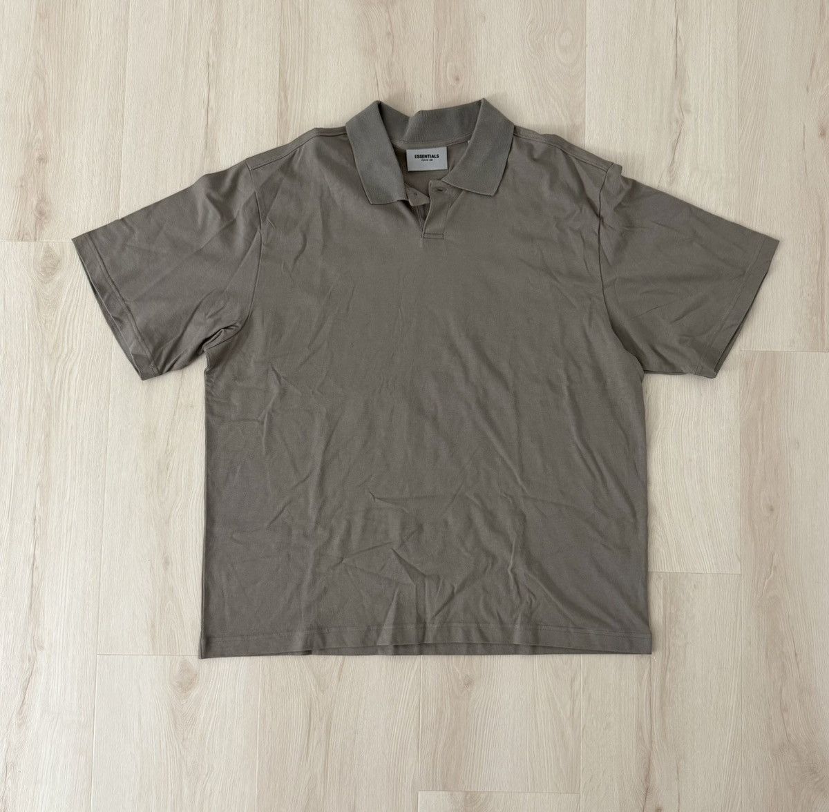 Essentials Fear of God Essentials SS21 Polo Shirt Taupe Size US M / EU 48-50 / 2 - 2 Thumbnail