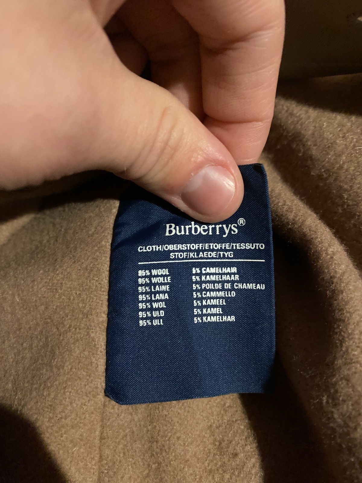 Burberry Vintage 90s Burberry Camel Wool Lined Kensington Chelsea Co Size M / US 6-8 / IT 42-44 - 10 Thumbnail