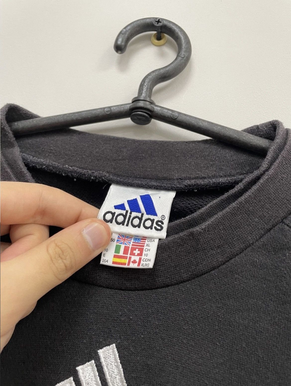 Adidas Germany 90s Vintage Adidas Football Sweatshirt Soccer Size US XL / EU 56 / 4 - 4 Thumbnail