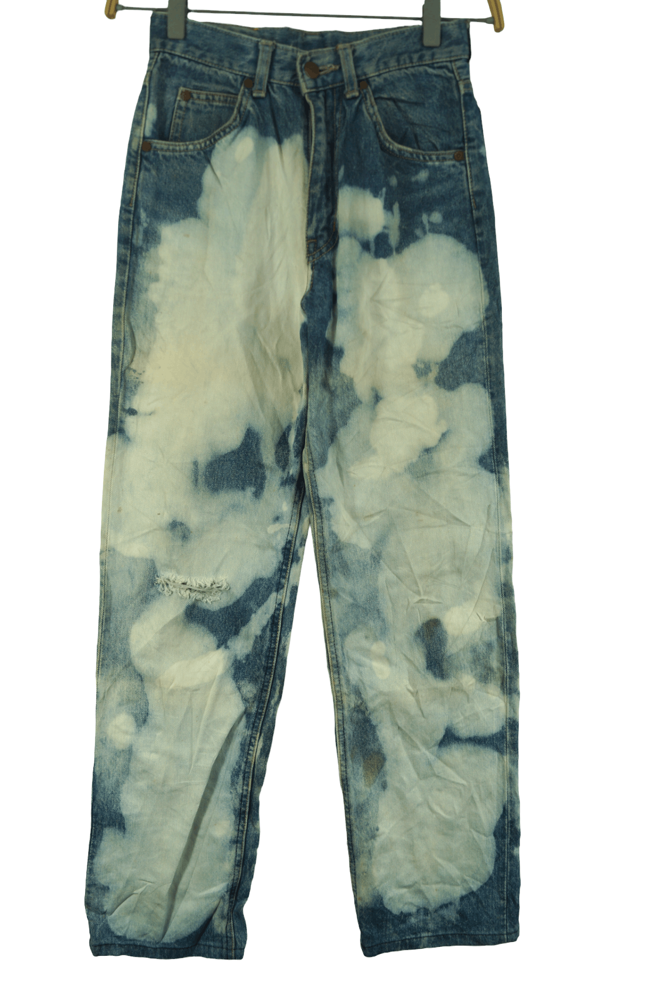 image of Edwin Denim Pants Acid Washed Nice Design, Men's (Size 26)