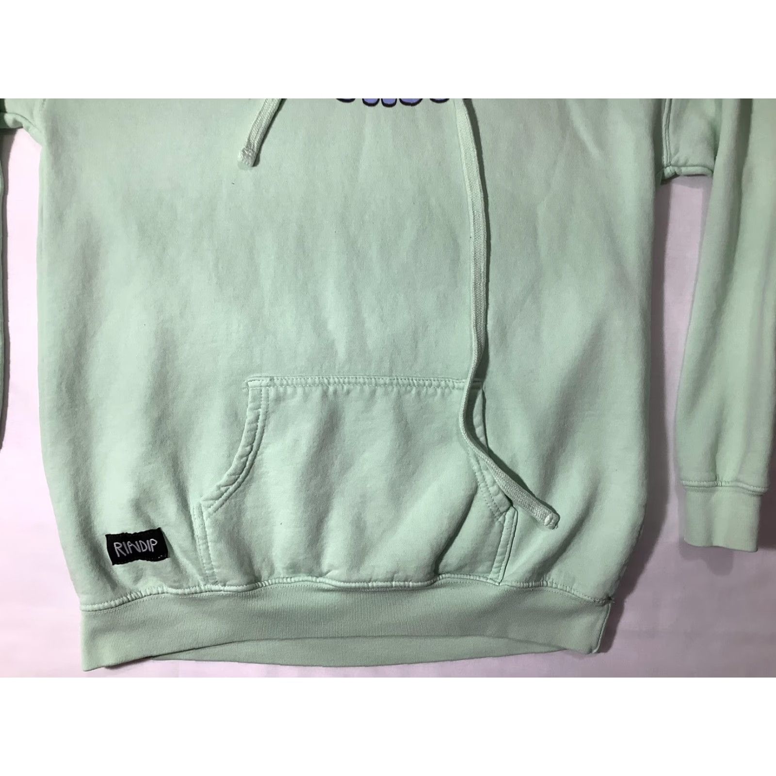 RIPNDIP RIPNDIP Hoodie Sweatshirt Mens XS Mint Green Must Be Nice Alien Cat Graphic Size US XS / EU 42 / 0 - 3 Thumbnail