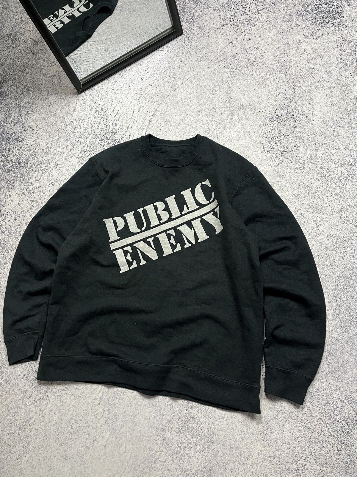 Rap Tees × Vintage Public Enemy Big Logo Sweatshirt Hip Hop Skate Rare Y2K Size US L / EU 52-54 / 3 - 2 Thumbnail