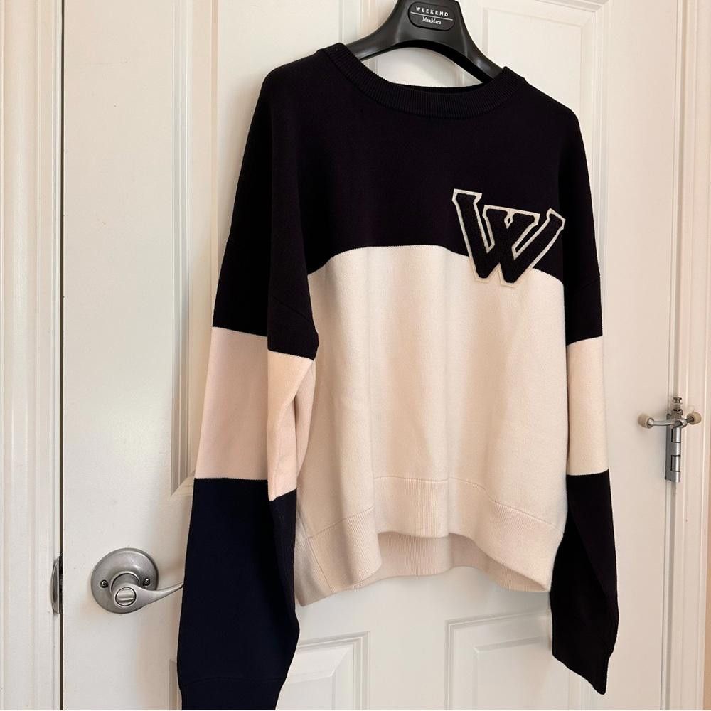 Designer Weekend Max Mara Label-cut Logo Knitted Yarn Sweater Sz:M Size M / US 6-8 / IT 42-44 - 2 Thumbnail