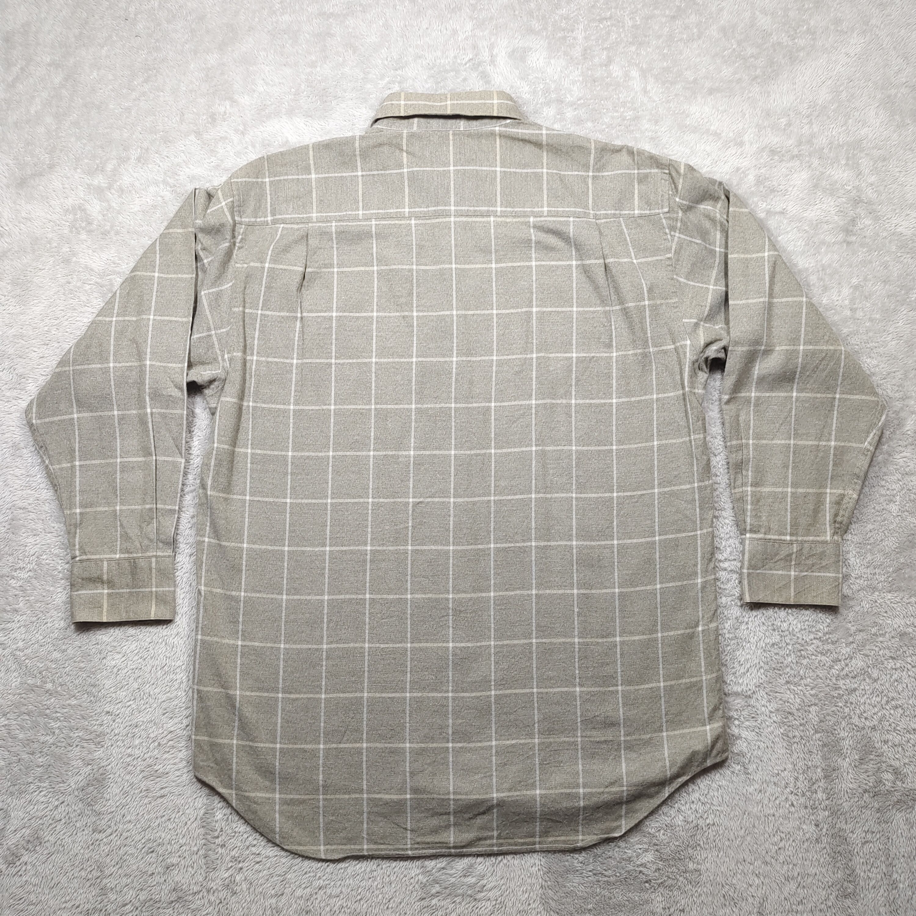 Burberry BURBERRY CHECKERD BUTTON UP LONG SLEEVE Size US M / EU 48-50 / 2 - 2 Thumbnail