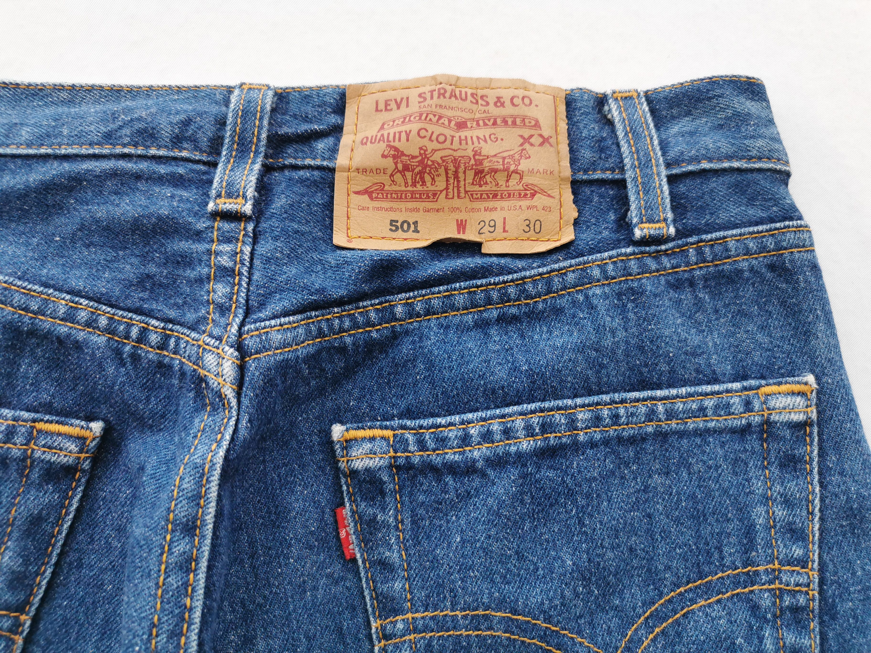 Levi's Vintage 90s Levis Lot 501 Denim Made In USA Size 30/29x30 Size US 30 / EU 46 - 6 Thumbnail