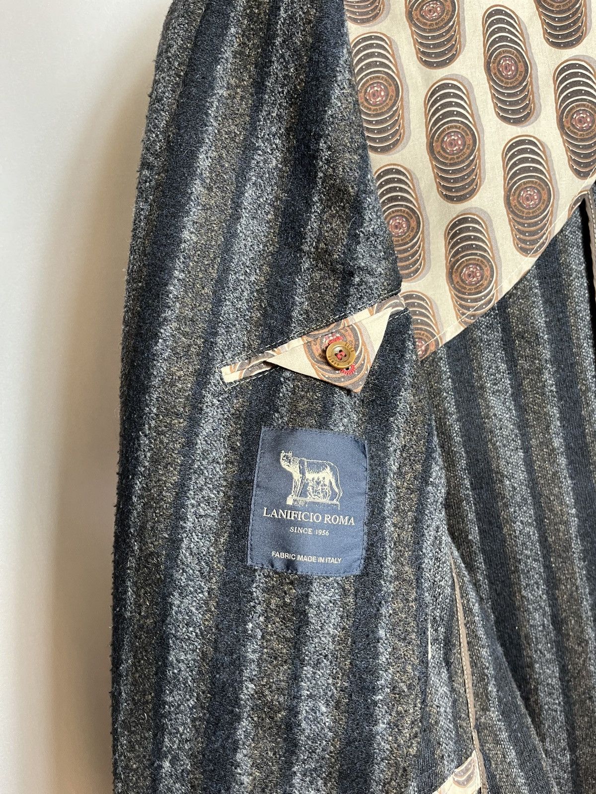 Designer × Savile Row Savile Row Club of Gents Sakko Lanificio Roma Slim Jacket Size 44R - 7 Thumbnail