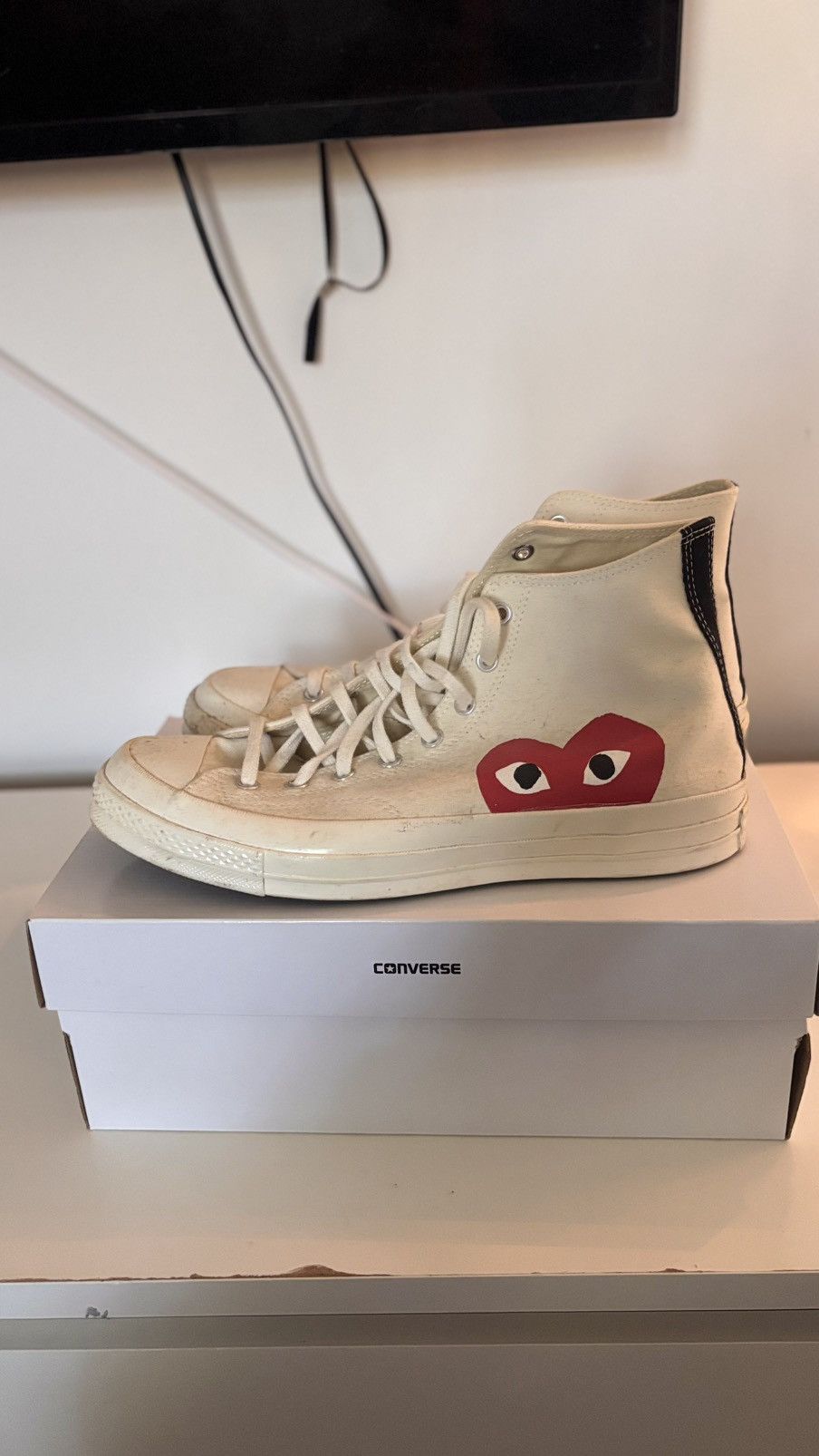 Comme des Garcons PLAY × Converse Converse X Comme des Garçons Play Size US 12 / EU 45 - 1 Thumbnail
