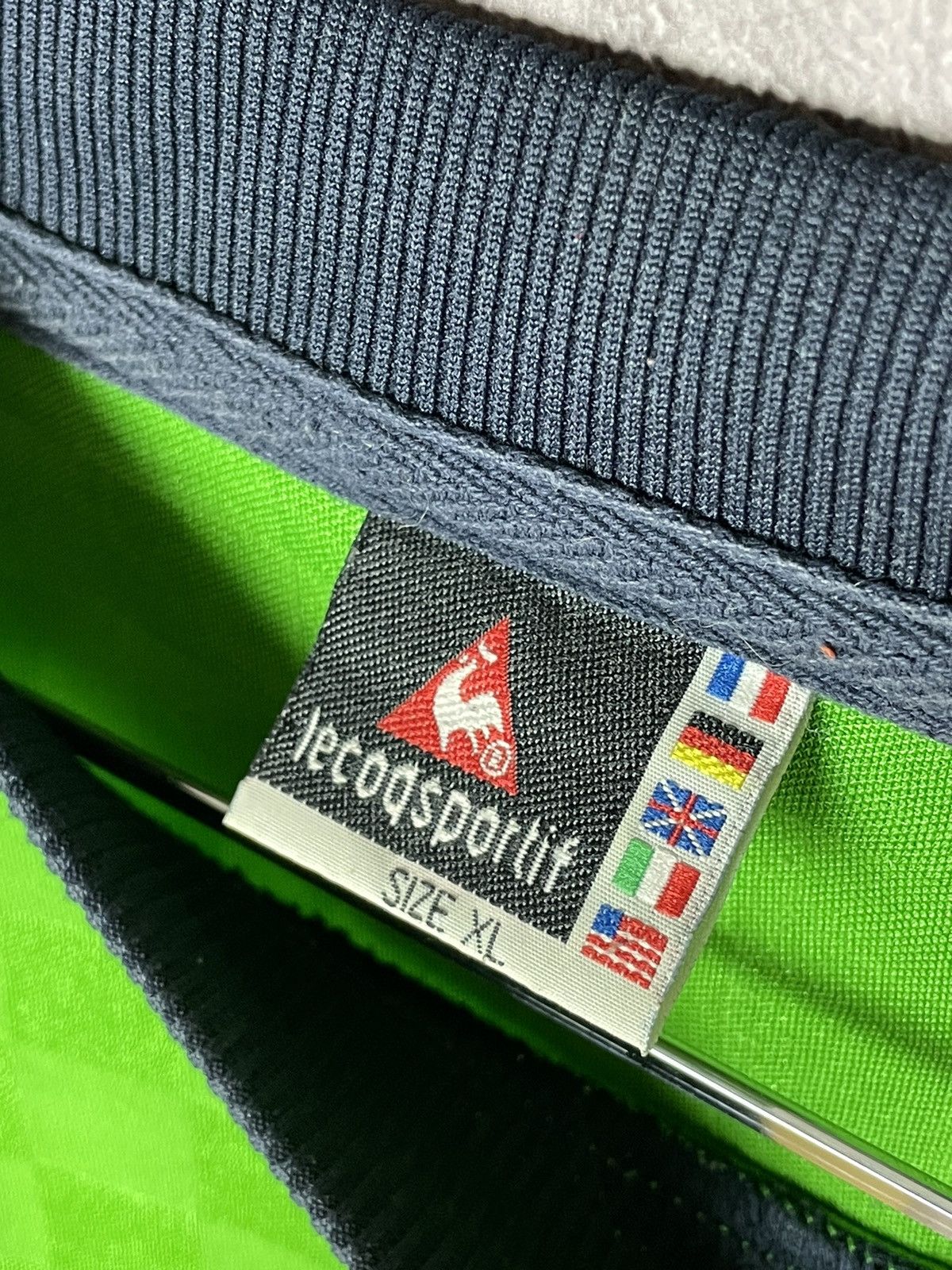 Le Coq Sportif × Vintage Vintage Le Coq Sportif Striped Y2K Old Jersey T shirt Size US L / EU 52-54 / 3 - 7 Thumbnail