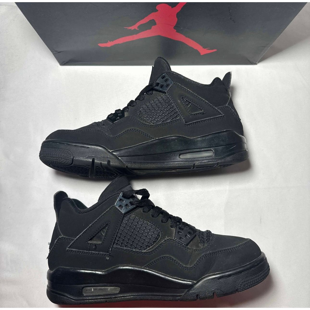 Jordan Brand × Nike Size 6 Nike Air Jordan 4 Retro GS Black Cat 2020 Men's Shoes Size US 6 / EU 39 - 2 Thumbnail