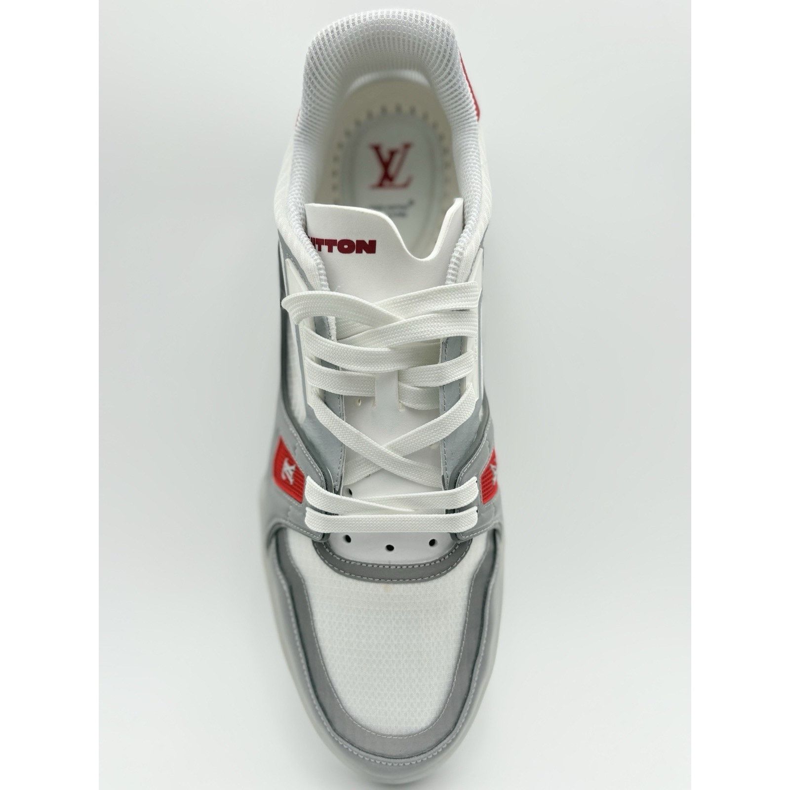 Louis Vuitton 13-13.5 Louis Vuitton Reflective Trainer ' Red ' | EXCELLENT Size US 13 / EU 46 - 5 Thumbnail
