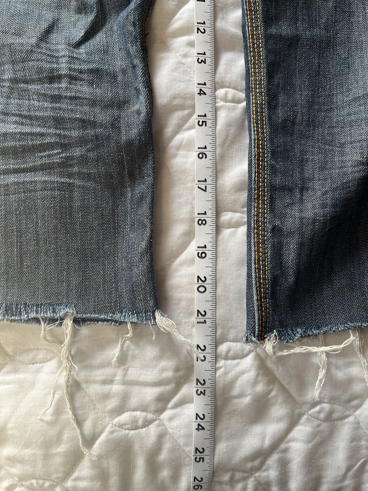 Black Label Blac Label Y2K Cropped Dark Wash Embroidered Denim Jeans Size US 44 / EU 60 - 14 Thumbnail