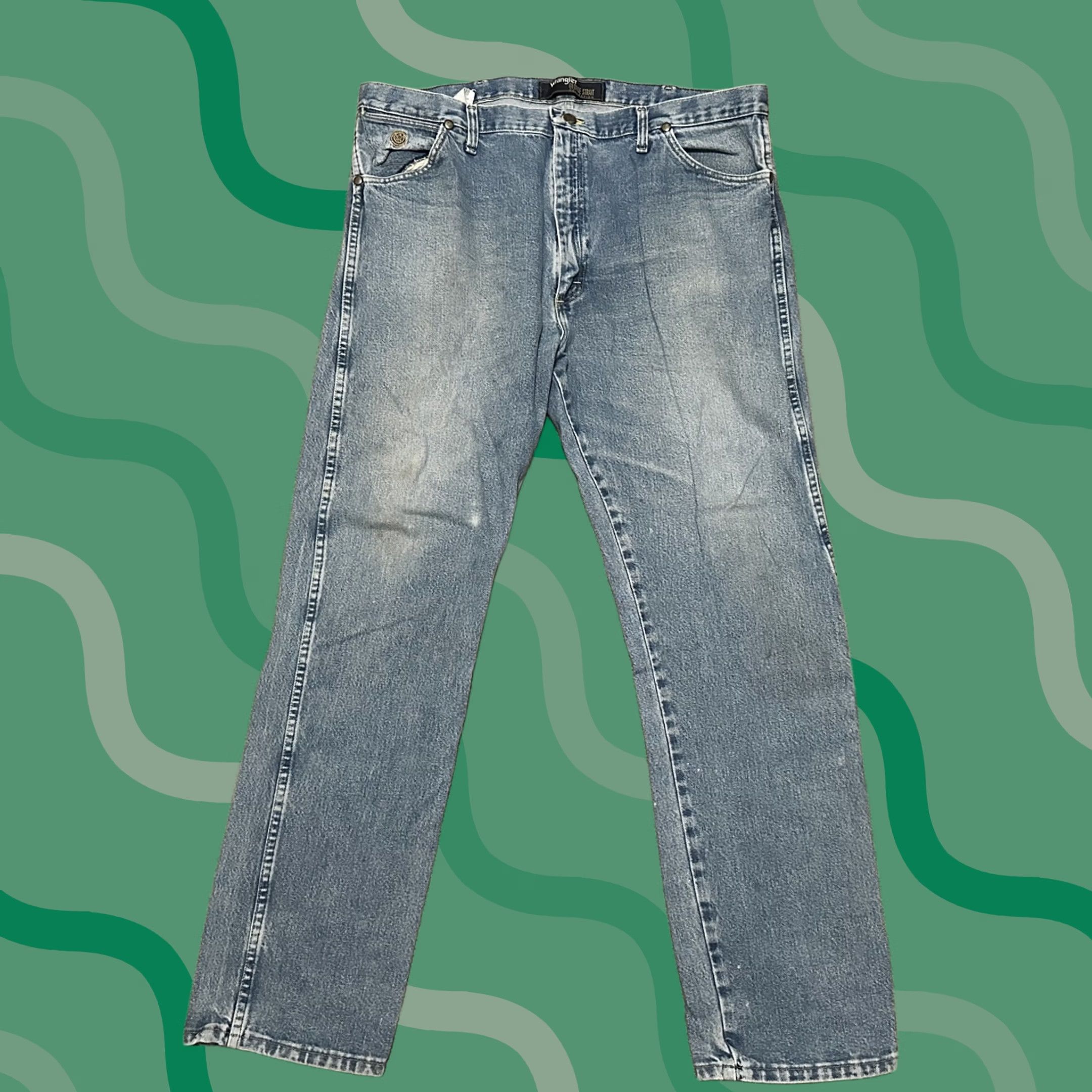 Wrangler Wrangler George Strait Collection Cowboy Jeans 40x32 Boot Cut Denim Blue Mens Size US 40 / EU 56 - 1 Thumbnail