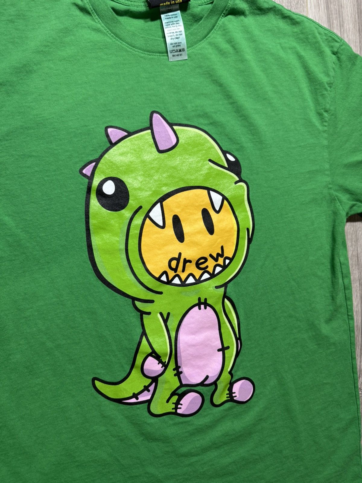 Drew House Drew House Dino T Shirt Men’s Size Small Green Size US S / EU 44-46 / 1 - 2 Thumbnail