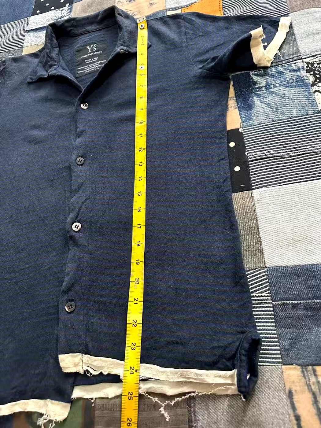 Yohji Yamamoto Ys Yohji Yamamoto Asymmetric Cotton Shirt distressed Hem Size US S / EU 44-46 / 1 - 10 Thumbnail