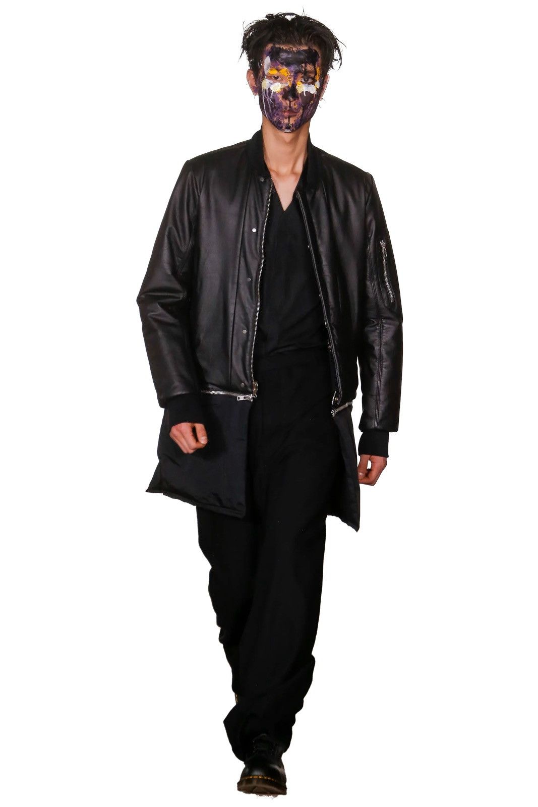 FULL GRAINED LEATHER JACKET RUNWAY PIECE