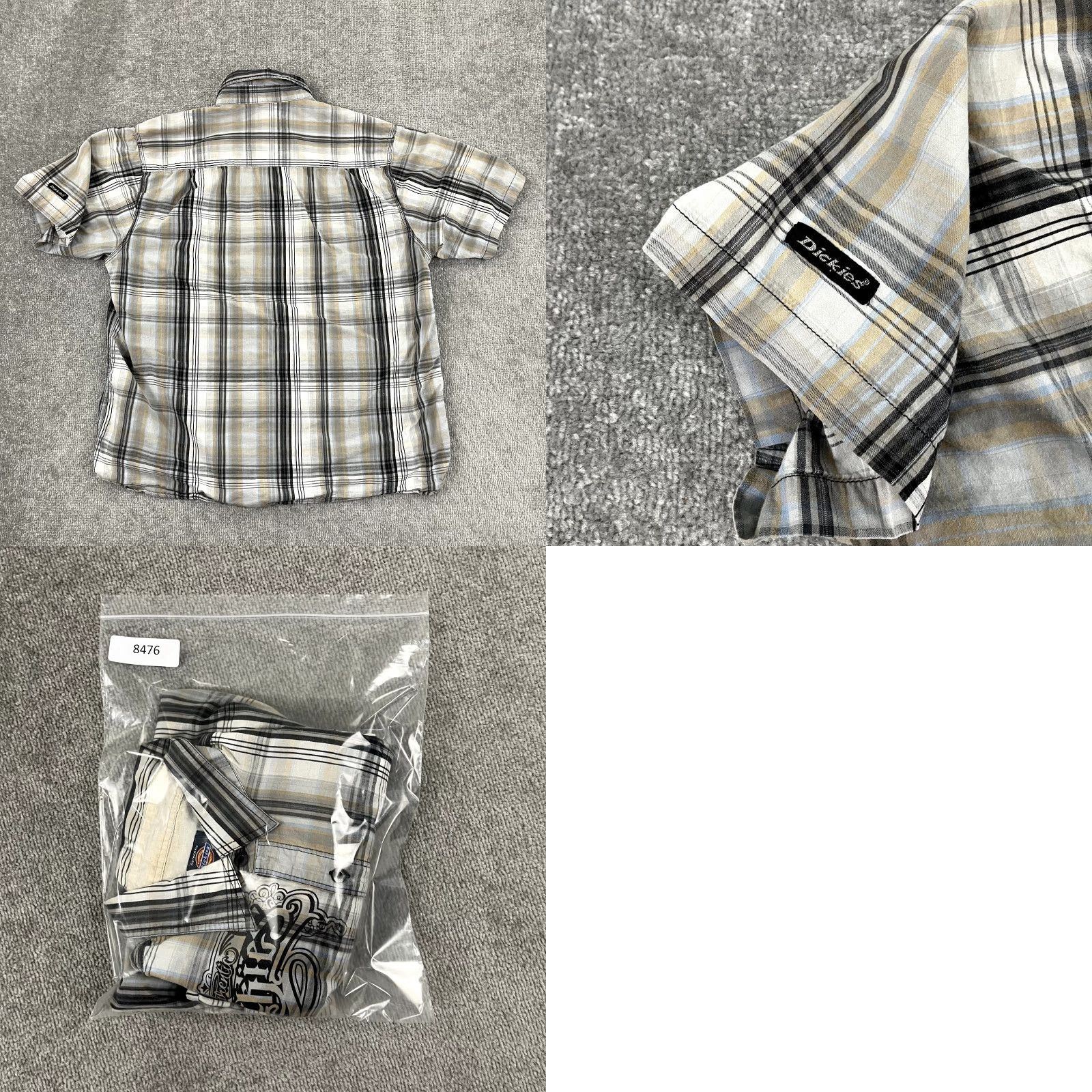 Dickies VINTAGE Dickies Shirt Mens 2XL Gray Plaid Button-Up Short Sleeve Workwear Casual 90s Mens Size US XXL / EU 58 / 5 - 8 Thumbnail