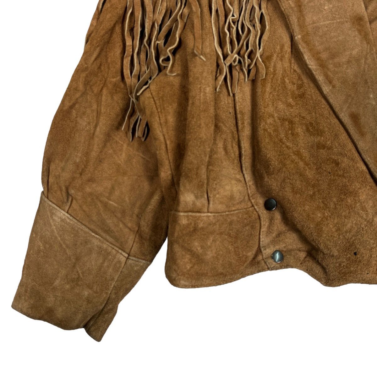 Japanese Brand 🔥 70s ANNE GEE WESTERN LEATHER JACKET Size US M / EU 48-50 / 2 - 4 Thumbnail