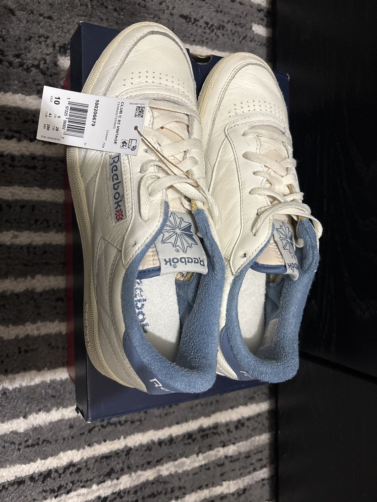 Reebok Reebok Club C Vintage BLUE WHITE BASICALLY NEW Size US 10 / EU 43 - 3 Thumbnail