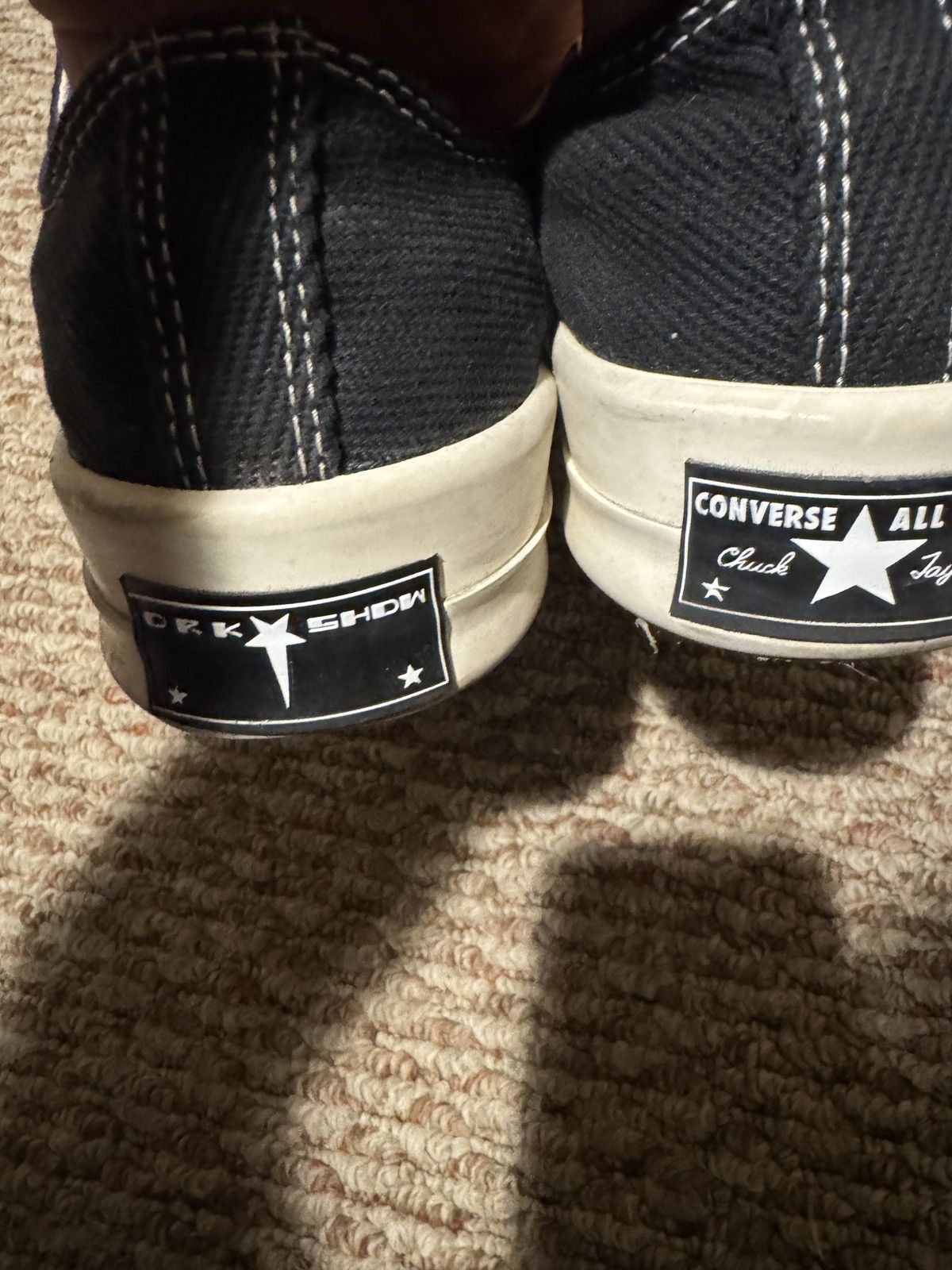 Converse × Rick Owens Drkshdw Low top rick owens Size US 8.5 / EU 41-42 - 2 Thumbnail