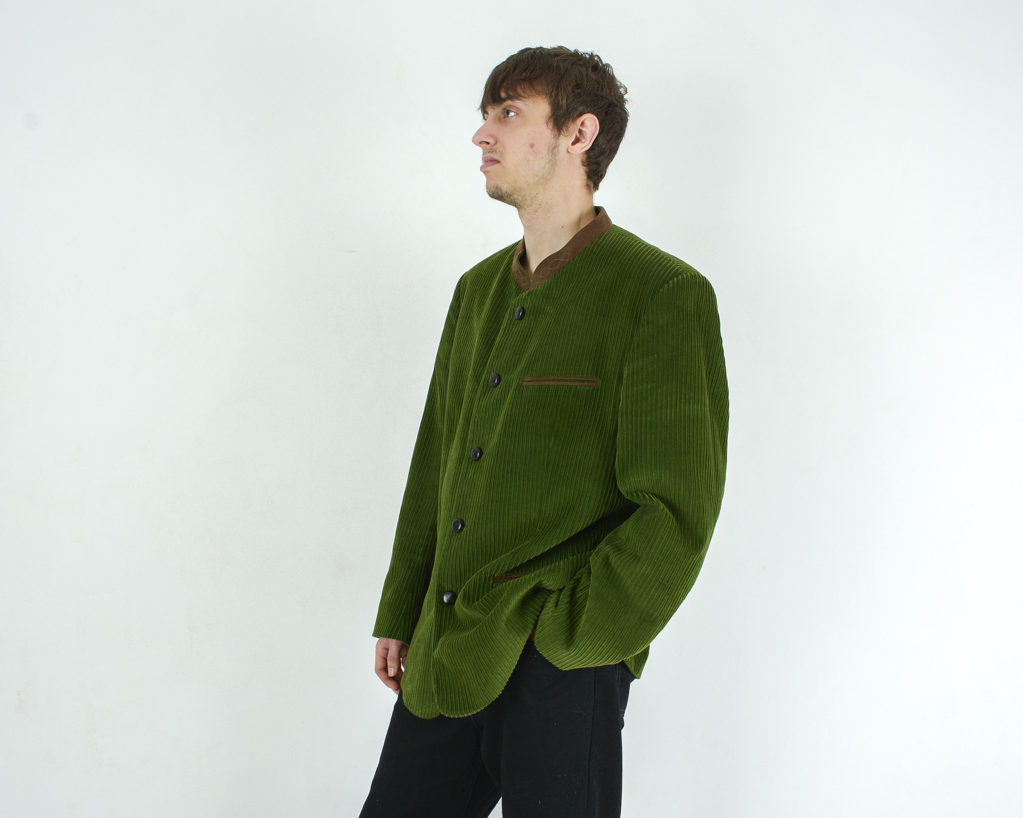 Vintage H Moser Mode aus Salzburg Men Trachten UK 40 US Blazer Coat Size 40R - 3 Thumbnail