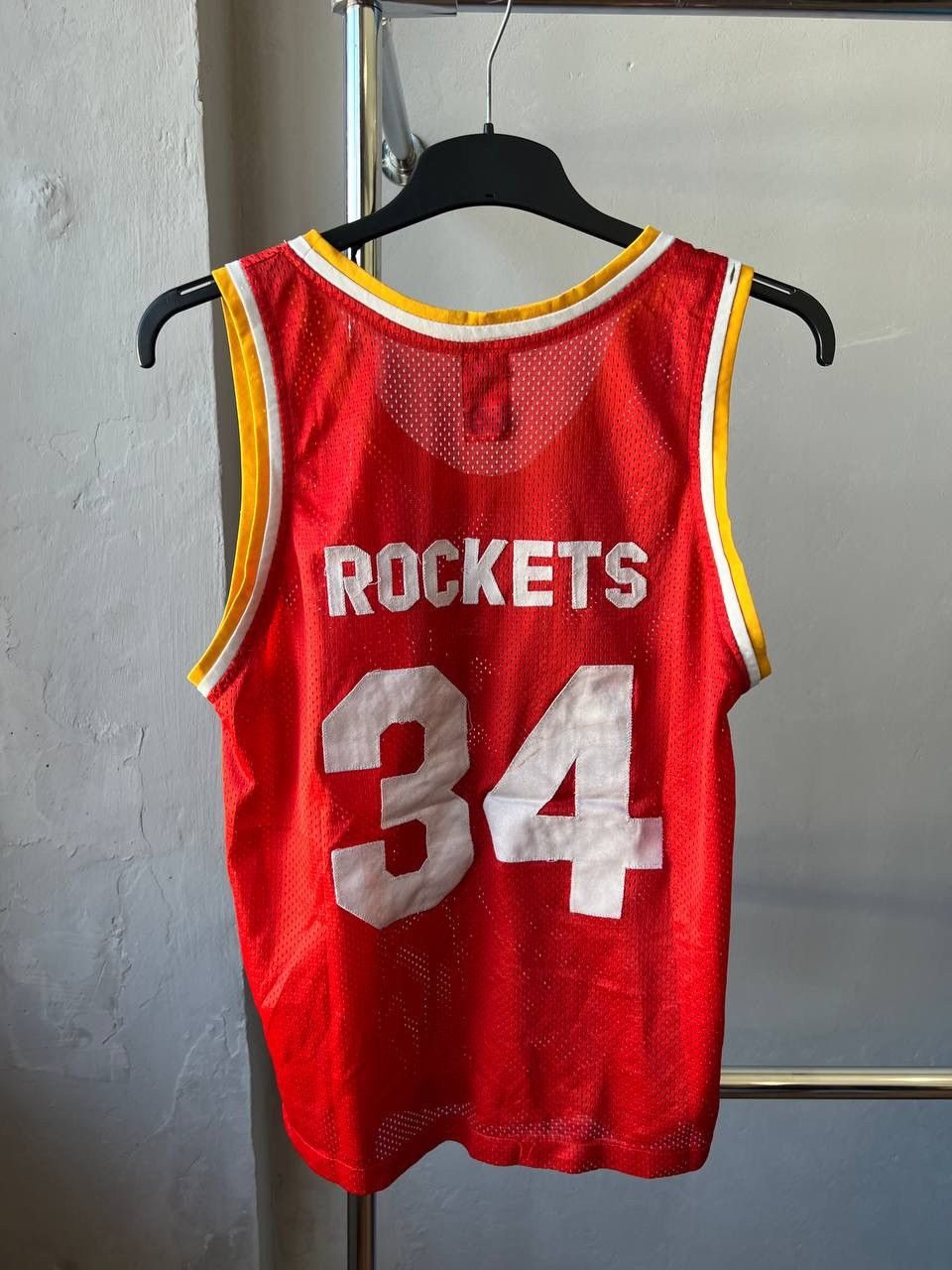 VERY RARE! 1970/80 HOUSTON ROCKETS #34 SPALDING JERSEY SZ S