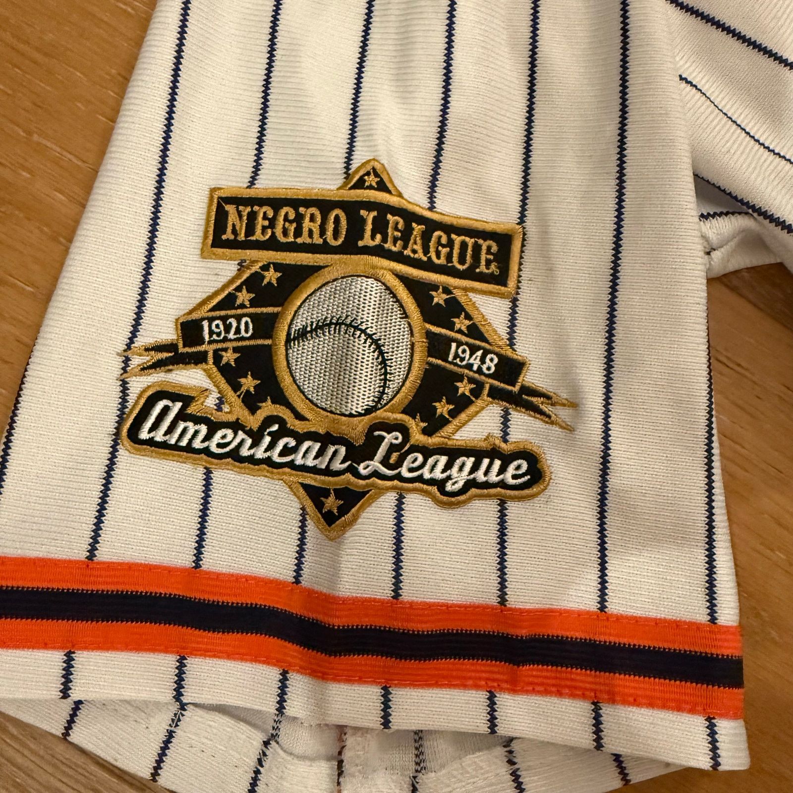 Authentic Negro Leagues Detroit Stars Pinstripe Jersey Negro League Collection Size US XL / EU 56 / 4 - 5 Thumbnail