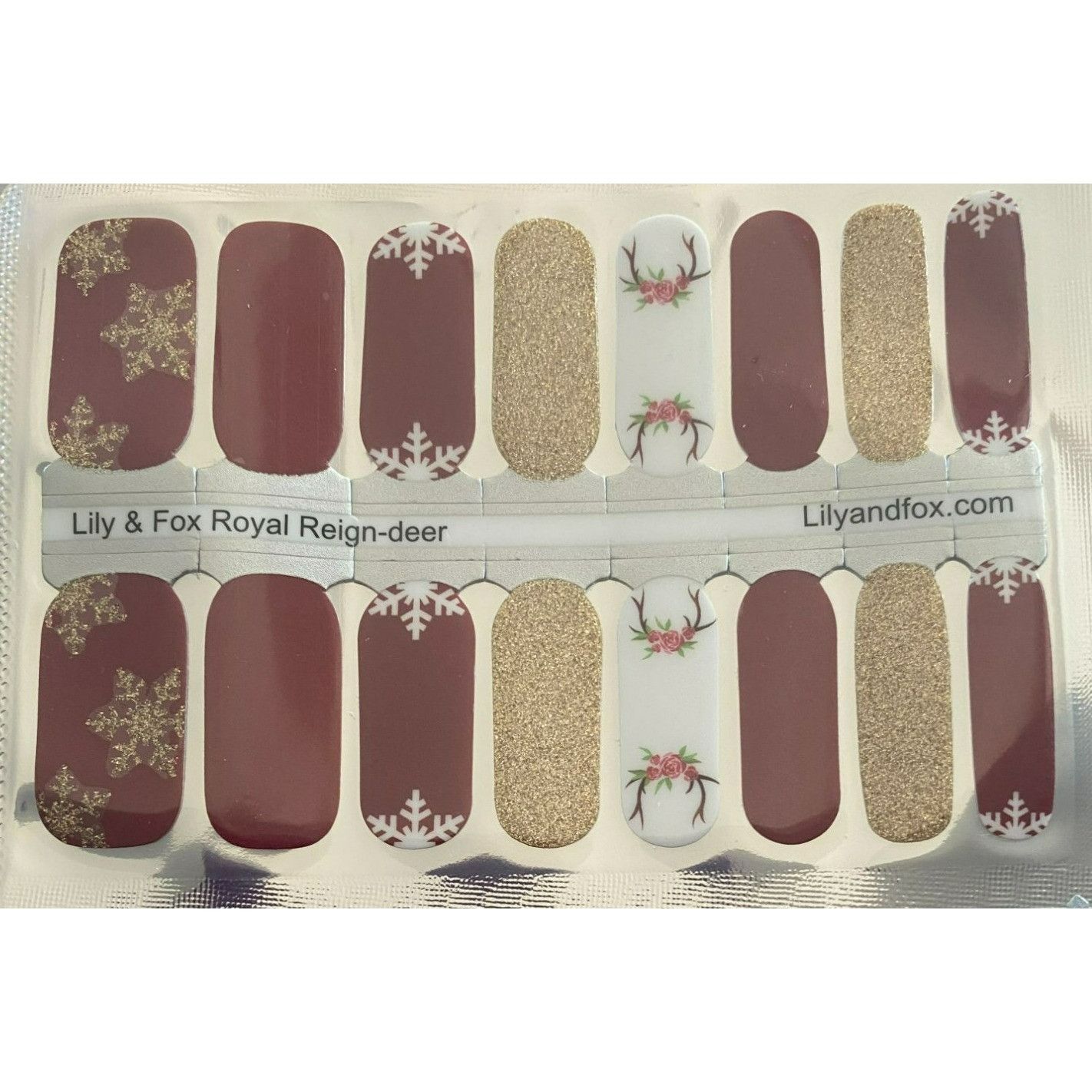 Other Lily & Fox Nail Polish Wraps Royal Reign-Deer & Blue Snowfla Size ONE SIZE - 2 Thumbnail