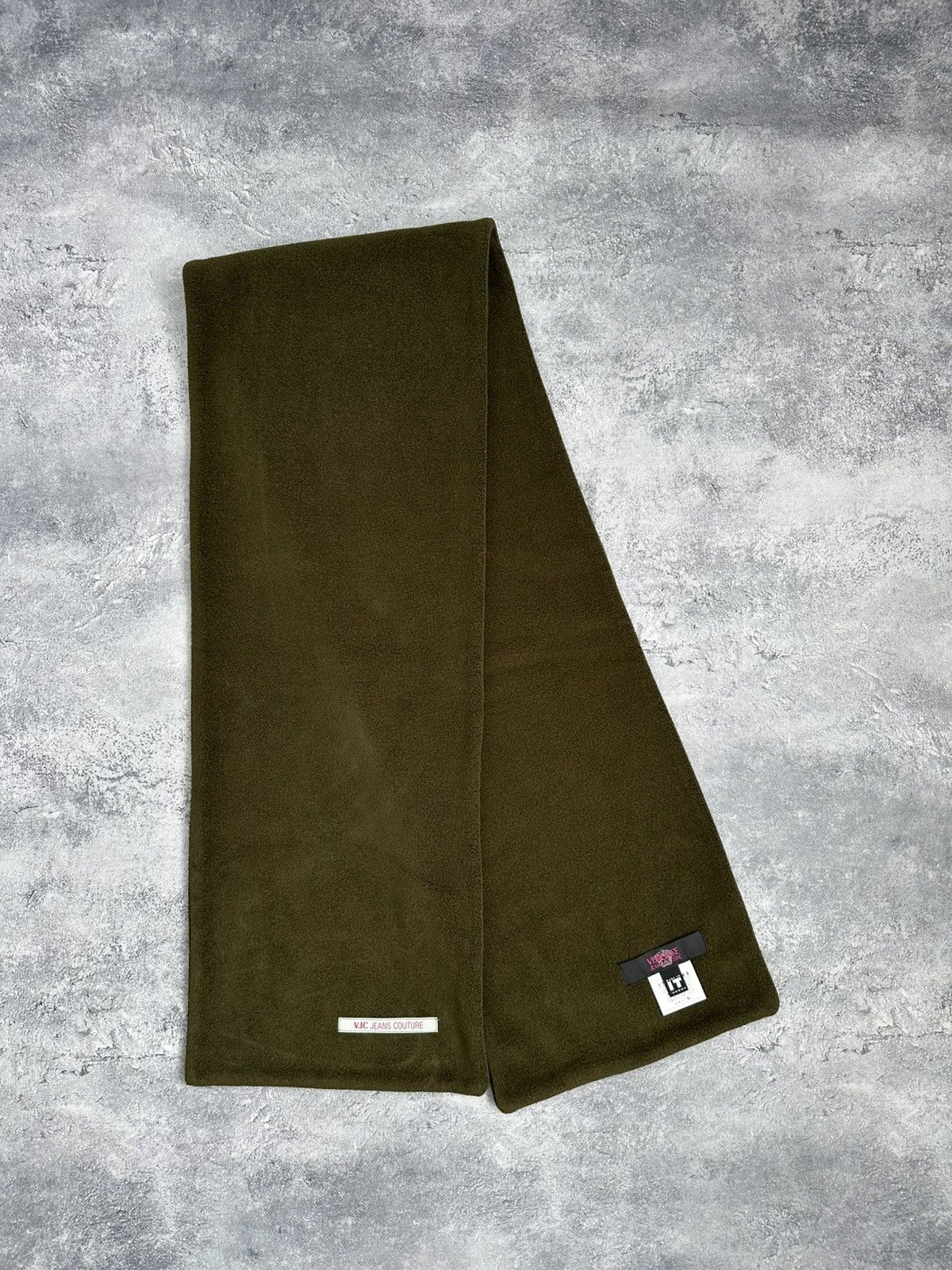 Versace Jeans Couture Vintage Versace Jeans Couture Teddy Green Scarf Muffler VJC Size ONE SIZE - 4 Thumbnail
