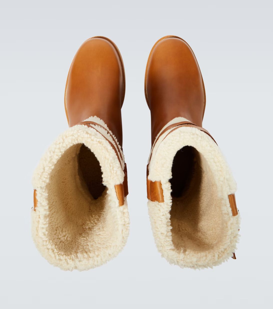 Christian Louboutin o1s1wg110924 Brodeback Sherp Leather boots in Brown Size US 10 / EU 43 - 3 Thumbnail