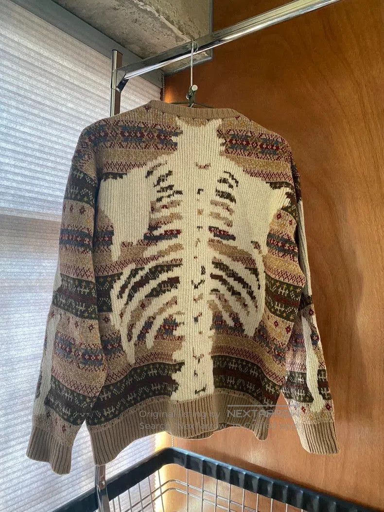Kapital Kapital 7Gauge Wool Skeleton Fair Isle Sweater. Size US S / EU 44-46 / 1 - 1 Thumbnail