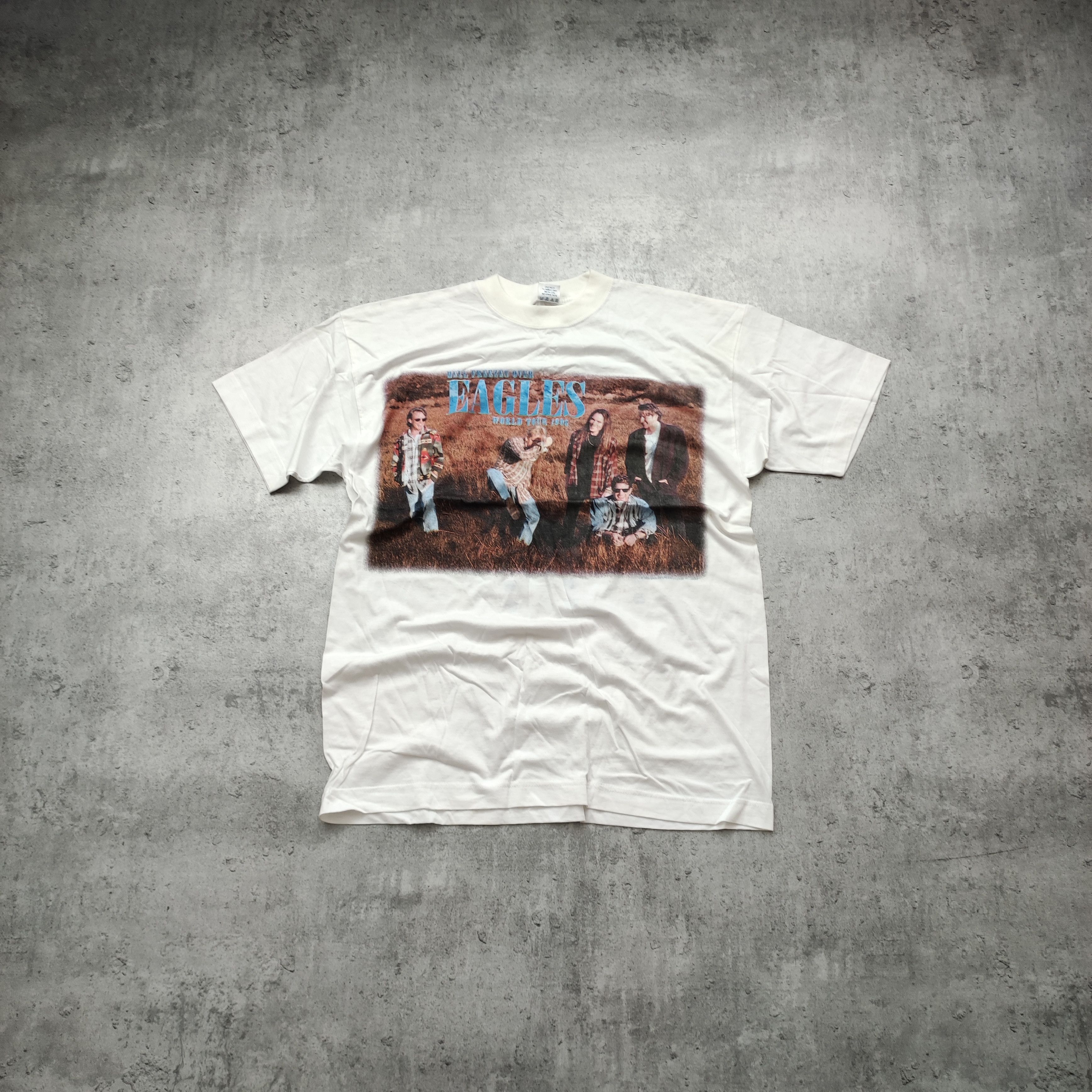 Band Tees × Vintage RARE Vintage 1994 Eagles World Tour 1996 Promo Tee Size US L / EU 52-54 / 3 - 1 Thumbnail