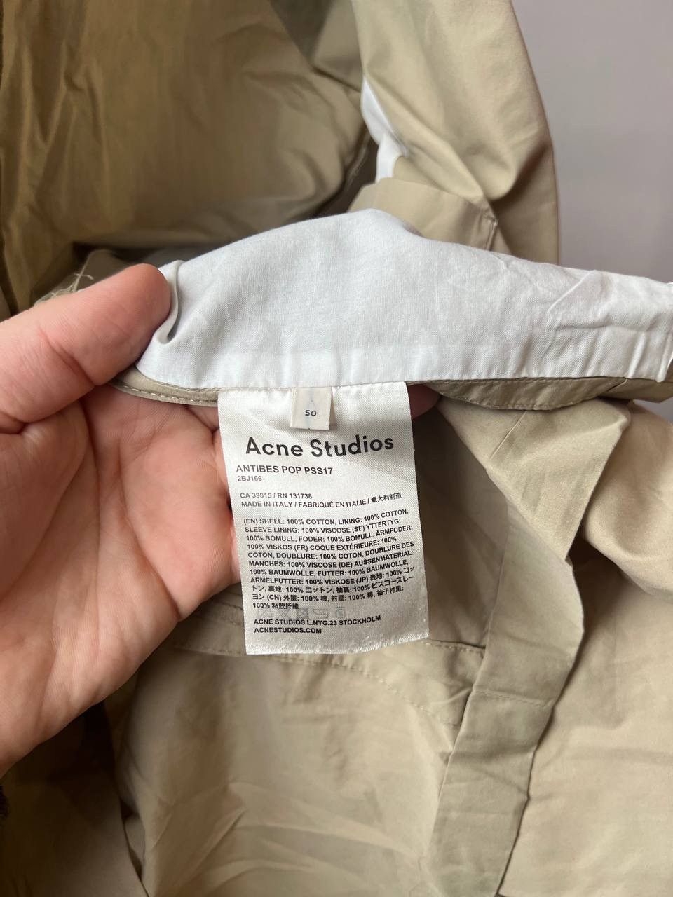 Acne Studios SS17 ACNE STUDIOS CLASSIC BUTTON SOLID MENS BLAZER JACKET 50 Size 50S - 9 Thumbnail