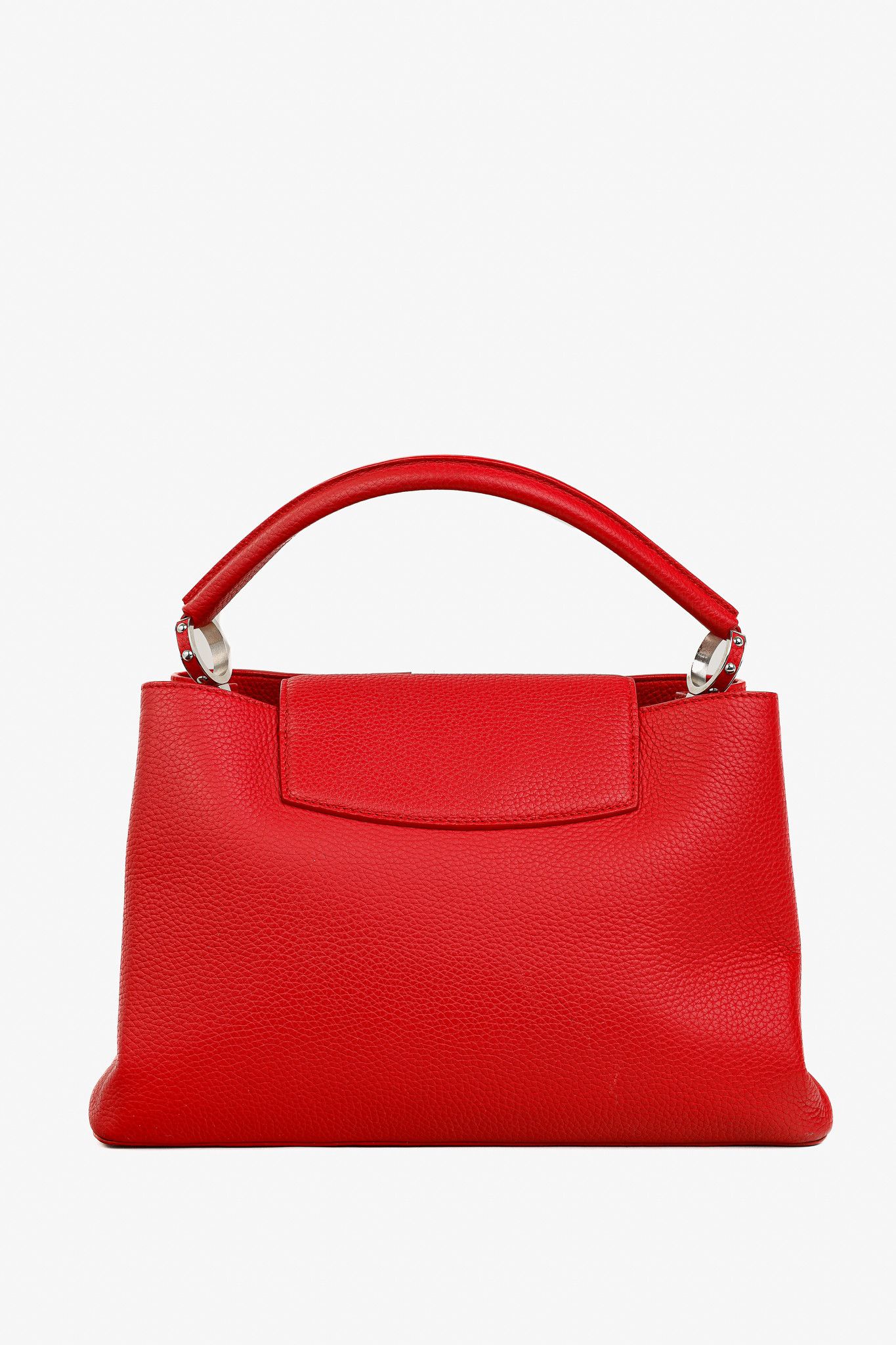 Louis Vuitton Louis Vuitton Capucines MM Rubis Taurillon Leather Satchel Size ONE SIZE - 2 Thumbnail