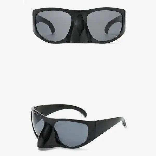 VIBE Oversized Bird Nose Masked Sunglasses Size ONE SIZE - 2 Thumbnail