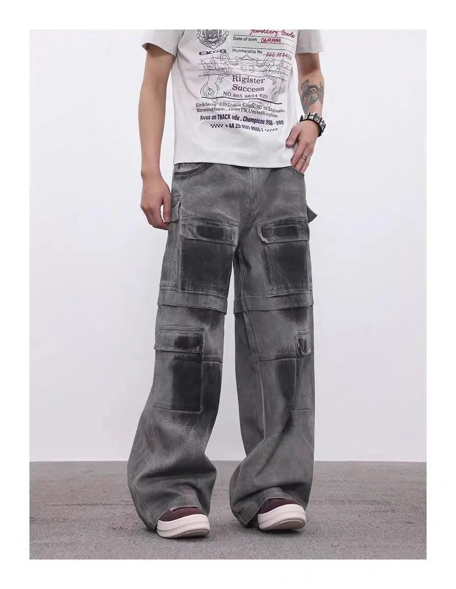 Designer × Japanese Brand Vintage Streetwear Hip Hop Loose Casual Pants Size US 33 - 3 Thumbnail