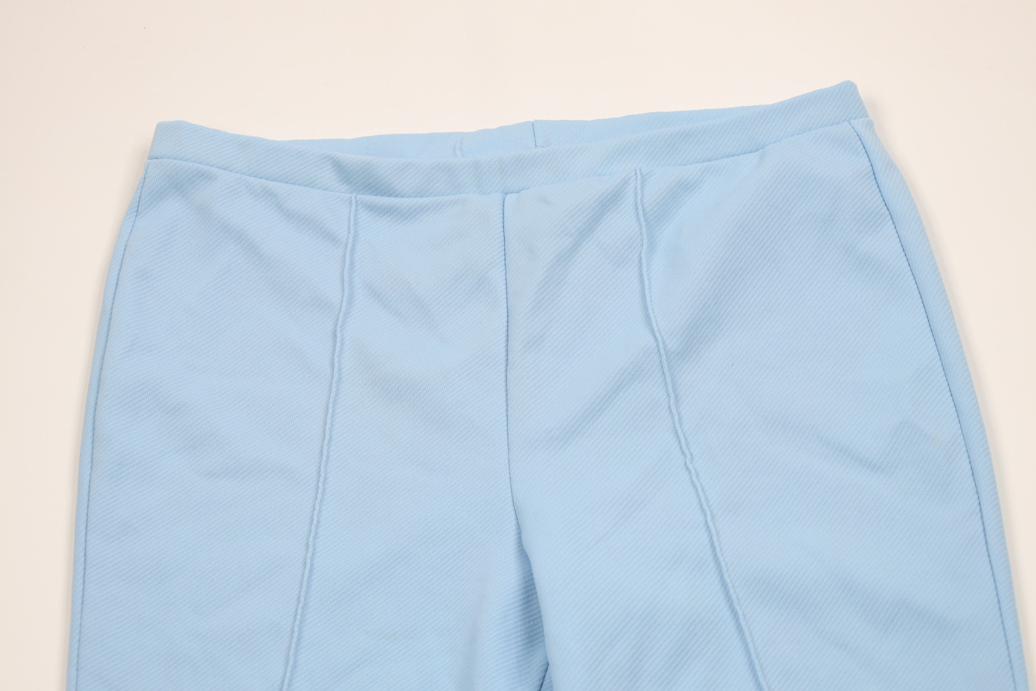 Vintage Vintage 70s Streetwear Bell Bottoms Pants Carolina Blue USA Size 36" / US 14 / IT 50 - 2 Thumbnail
